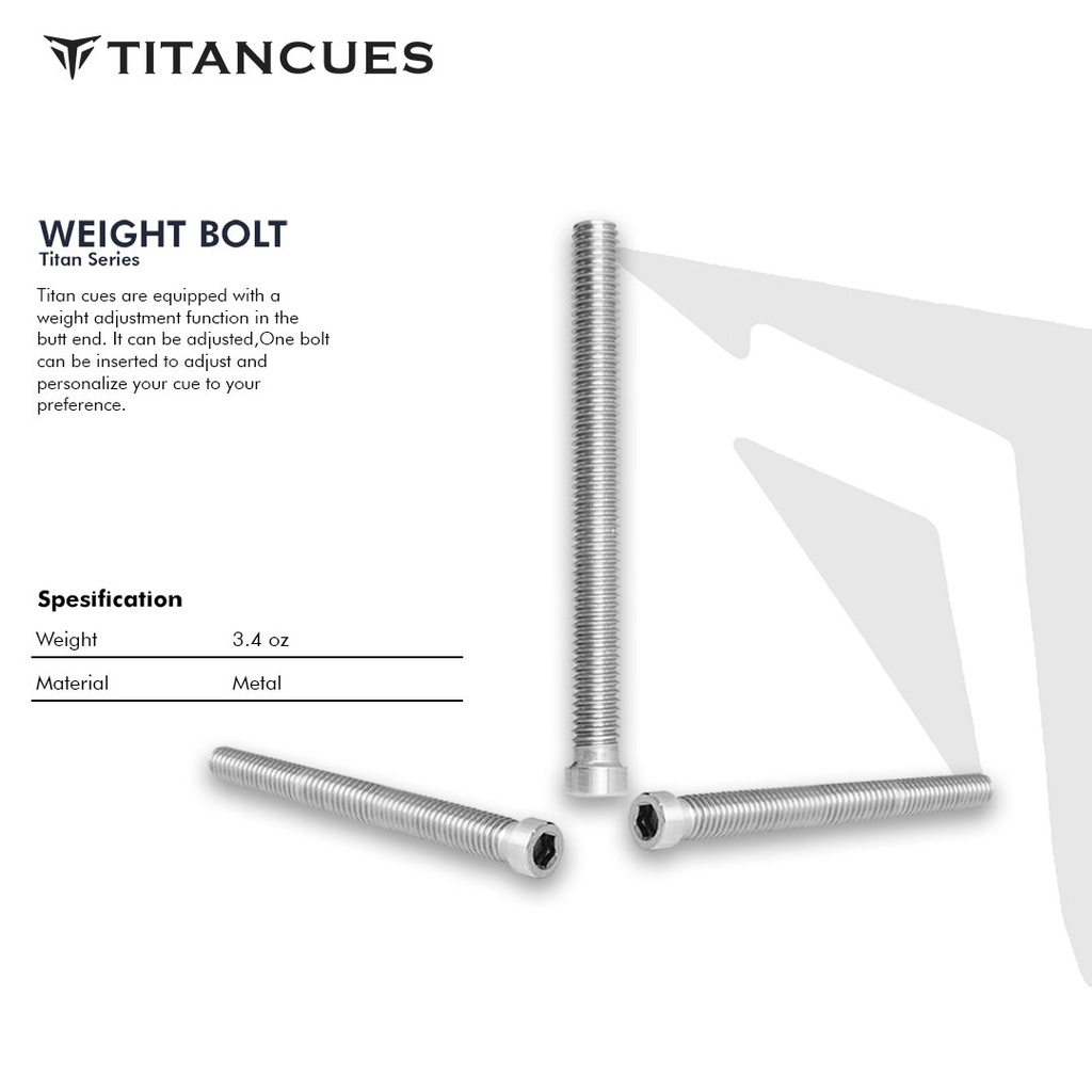 WEIGHT BOLT TITAN - 3,4 OZ