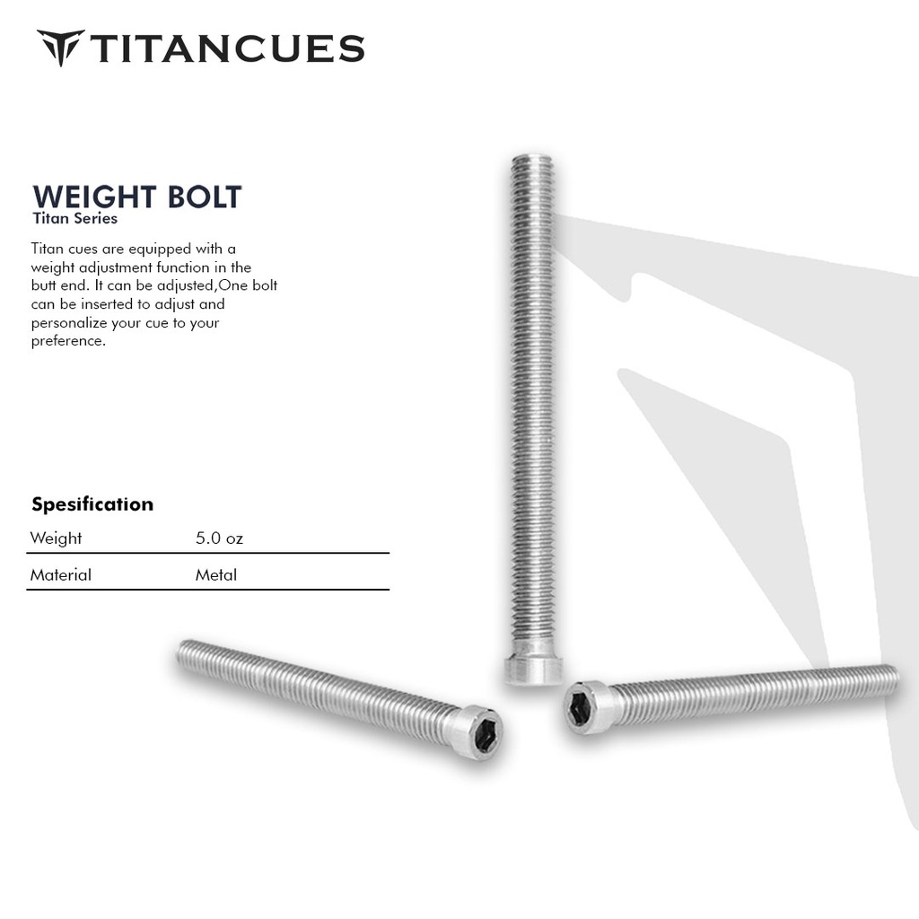 WEIGHT BOLT TITAN - 5 OZ