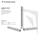 WEIGHT BOLT TITAN - 5 OZ
