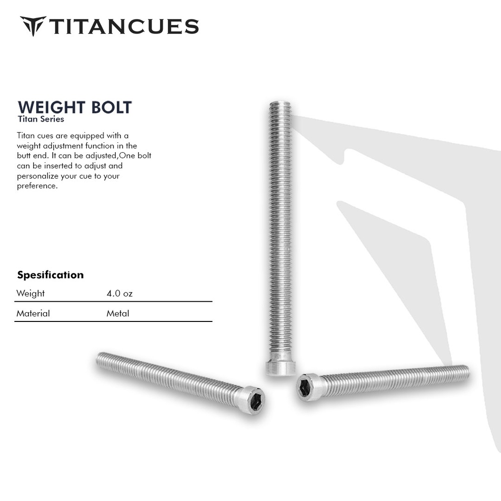 WEIGHT BOLT TITAN - 4 OZ