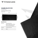 GRIP LEATHER TITAN SHARK BIG - BLACK