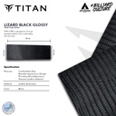 GRIP LEATHER TITAN LIZARD GLOSSY - BLACK