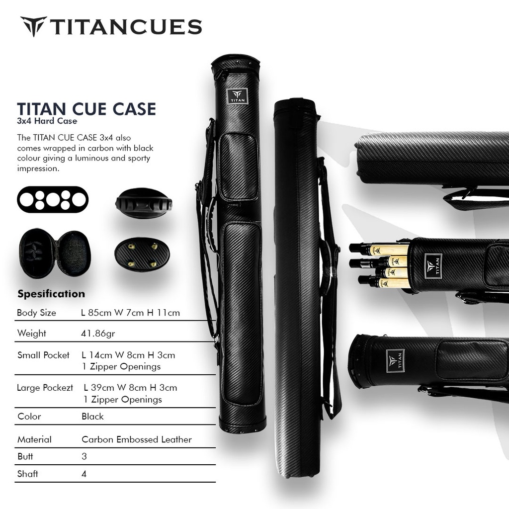 CUE CASE TITAN 3X4