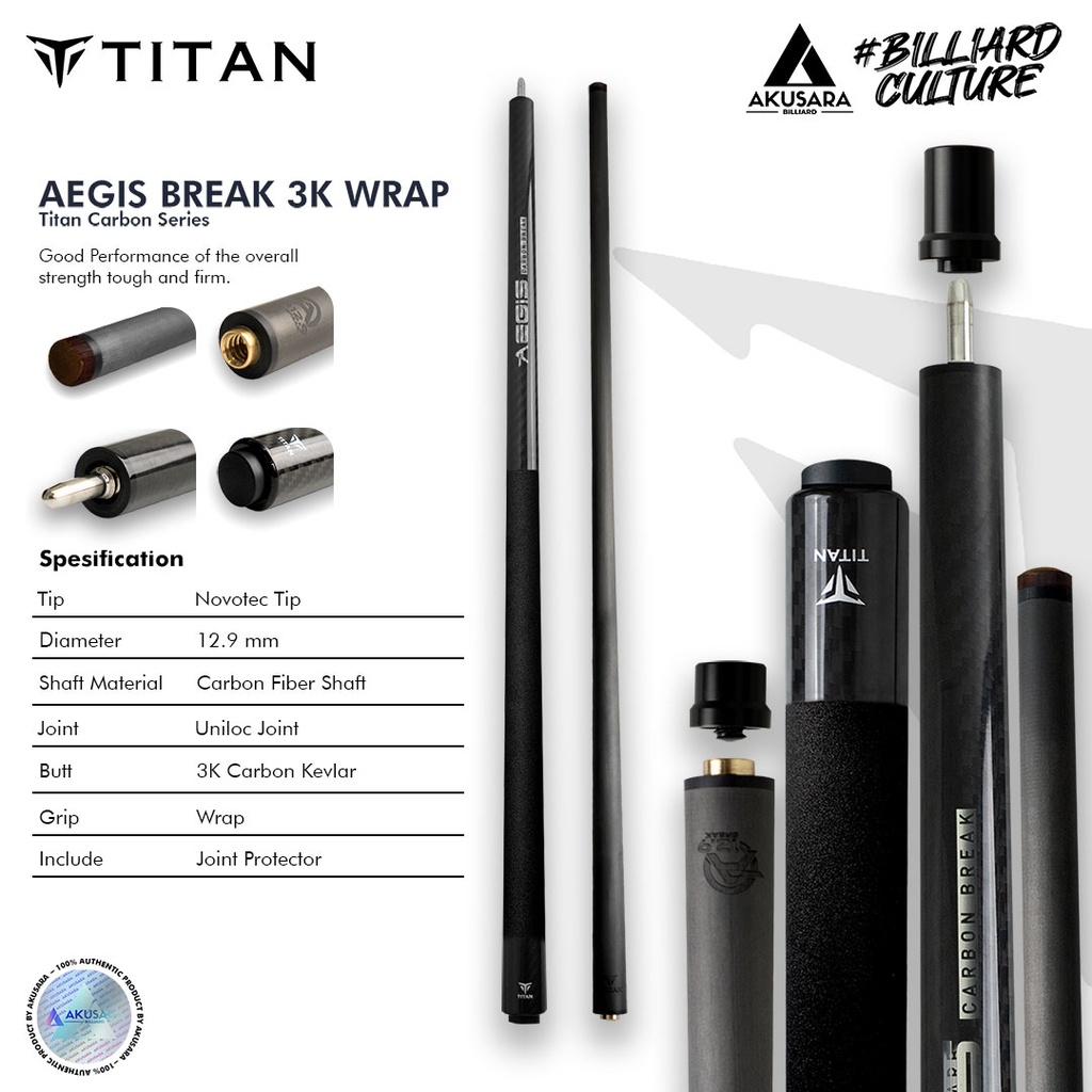 TITAN AEGIS BREAK CARBON V2 WRAP+NOVOTEC