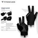 GLOVE TITAN ESSENTIAL BLACK-S