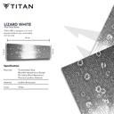 GRIP LEATHER TITAN LIZARD PATTERN - WHITE