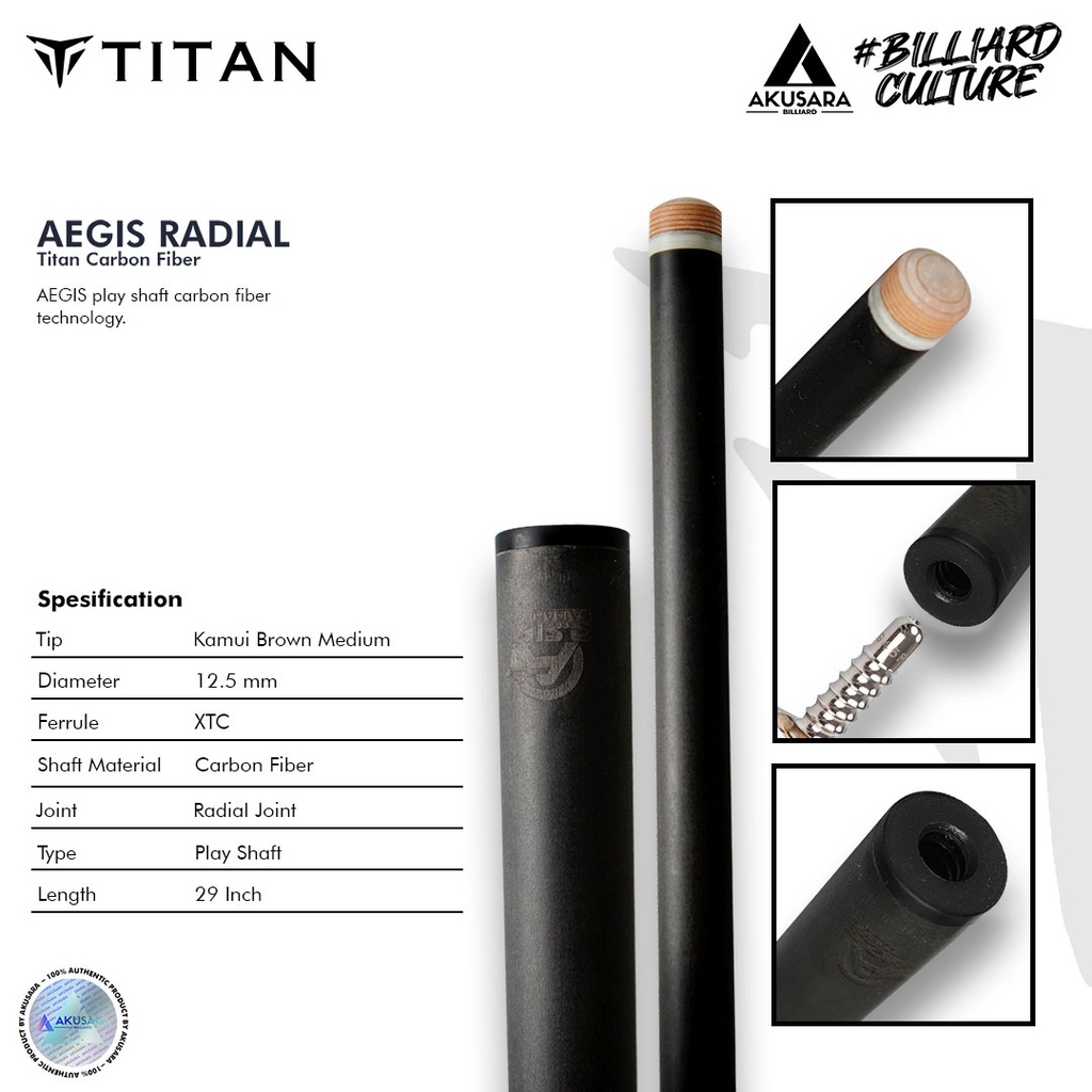 SHAFT AEGIS PLAY CARBON RADIAL - 29inc