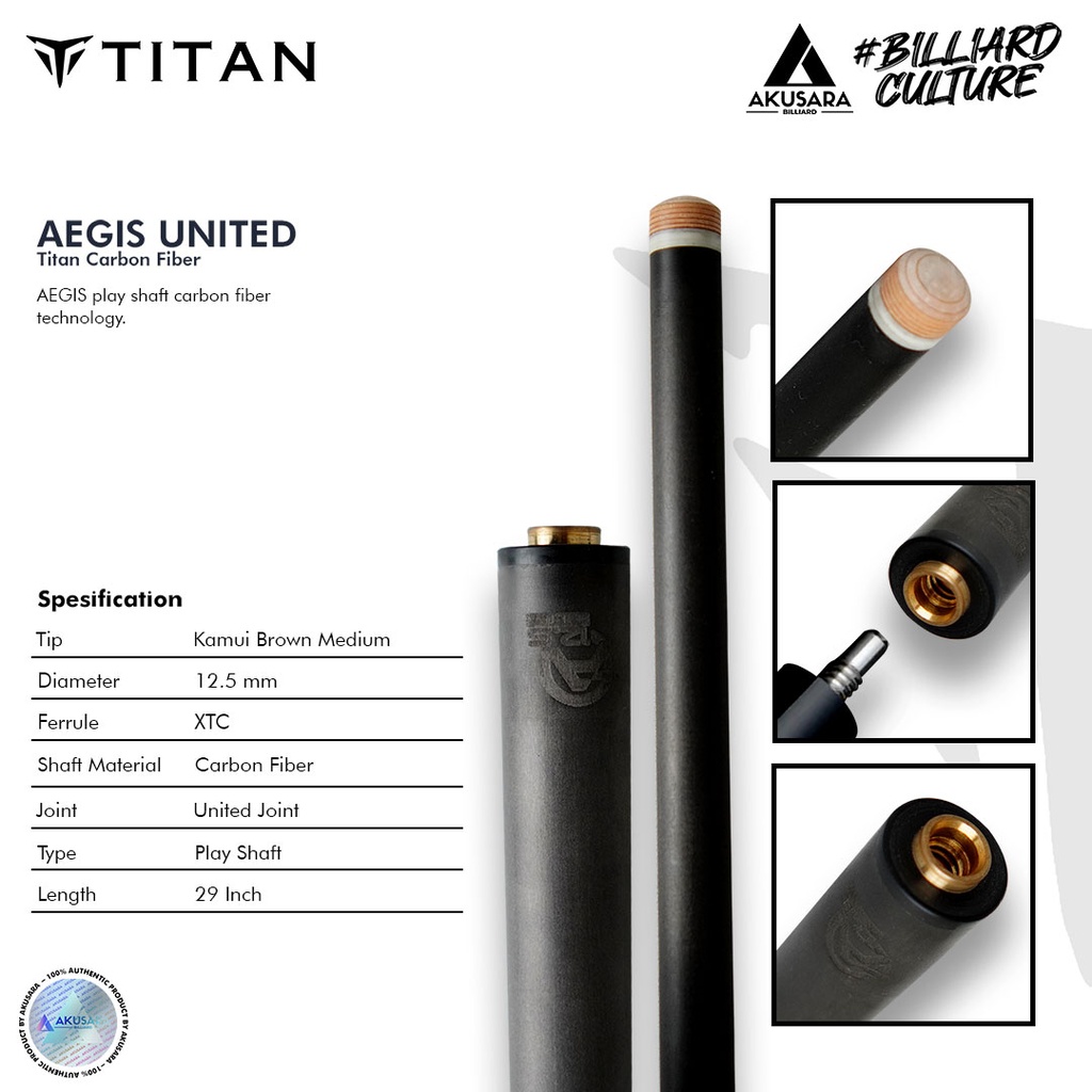 SHAFT AEGIS PLAY CARBON UNITED - 29inc